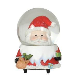 PALLA DI NEVE NATALE CON CARILLON MUSICALE 15 CM