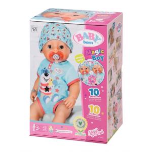 BABY BORN BAMBOLA MORBIDA MAGIC BOY 43 CM CON CIUCCIO MAGICO 10 FUNZIONI