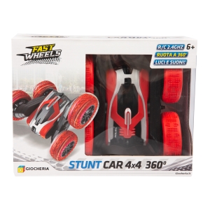 FAST WHEELS - STUNT CAR 360° 4X4 RUOTE SNODATE ROSSO