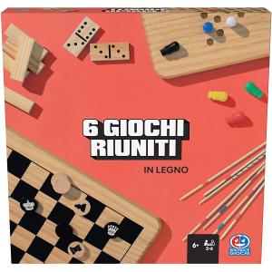 CLASSICI 6 GIOCHI RIUNITI IN LEGNO