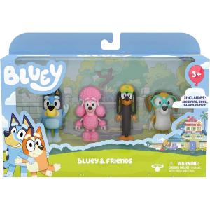 BLUEY SET 4 PERSONAGGI AMICI BLUEY HONEY SNICKERS COCCO BLY01310