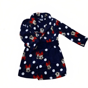 VESTAGLIA CORAL FLEECE PILE MINNIE MIS. 7 ANNI BLU