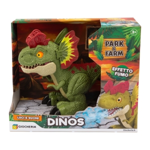 PARK&FARM - DINOS DINOSAURO INTERATTIVO SPUTAFUMO 2 MODELLI