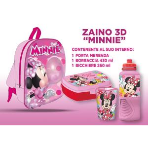 MINNIE ZAINETTO 3D 30 CM CON ACCESSORI