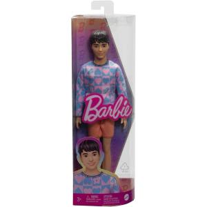 BARBIE - KEN FASHIONISTAS CON MAGLIONE AZZURRO E ROSA