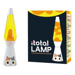 LAMPADA LAVA 36 CM ORANGE CAT GATTO ARANCIONE