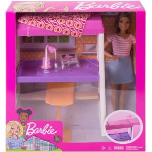 BARBIE PLAYSET ARREDI - CAMERA DA LETTO, SCRIVANIA E ACCESSORI