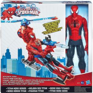 SPIDERMAN ELICOTTERO CON PERSONAGGIO CM 30 POS210099