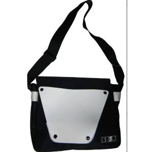 BE U BORSA MESSENGER BAG BIANCO NERO 40X32 CM 