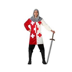 COSTUME CAVALIERE MEDIEVALE CROCIATO MIS. T.2 (M-L) 