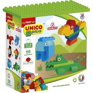 UNICO PLUS SET 6 ANIMALI DIDATTICI 56 PZ