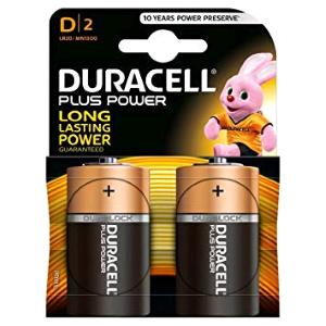 BATTERIA ALCALINA TORCIA PLUS POWER 2 PZ DURACELL