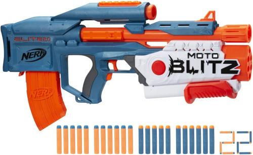 NERF ELITE 2.0 MOTOBLITZ CS 10 2 MODALITÀ DI LANCIO CON 22 DARDI INCLUSI TOP