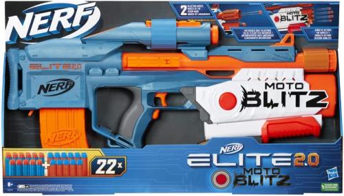 NERF ELITE 2.0 MOTOBLITZ CS 10 2 MODALITÀ DI LANCIO CON 22 DARDI INCLUSI TOP