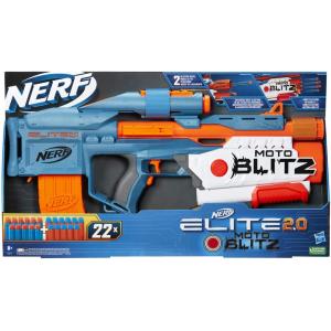 NERF ELITE 2.0 MOTOBLITZ CS 10 2 MODALITÀ DI LANCIO CON 22 DARDI INCLUSI TOP