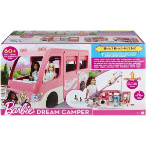 BARBIE CAMPER DEI SOGNI NEW CON SCIVOLO E PISCINA, ALTO 76 CM