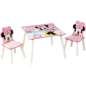 TAVOLO E SEDIE IN LEGNO MINNIE WD13978