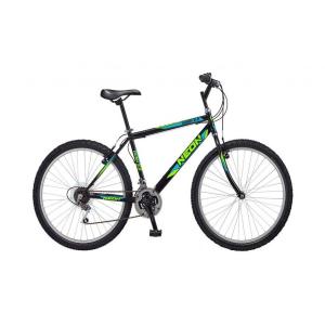 BICICLETTA 26 NEON RUSH NERO/VERDE/TURCHESE 21V