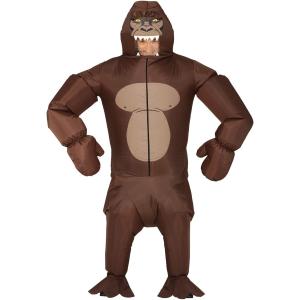 COSTUME MASCOTTE GORILLA SCIMMIONE GONFIABILE UOMO DONNA  52-54 KING KONG