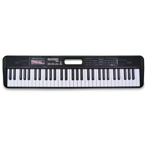 TASTIERA DIGITALE 61 TASTI A PASSO PROFESSIONALE, PRESA USB PER FLASH DRIVE, CAVO DI ALIMENTAZIONE DC/USB E PRESA PER CUFFIA (CUFFIA NON INCLUSA)