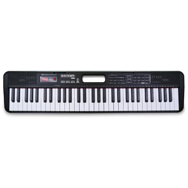 TASTIERA DIGITALE 61 TASTI A PASSO PROFESSIONALE, PRESA USB PER FLASH DRIVE, CAVO DI ALIMENTAZIONE DC/USB E PRESA PER CUFFIA (CUFFIA NON INCLUSA)