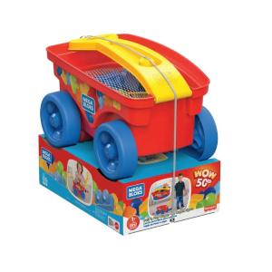 MEGA BLOKS - PULL & PLAY WAGON CAMIONCINO CON COSTRUZIONI