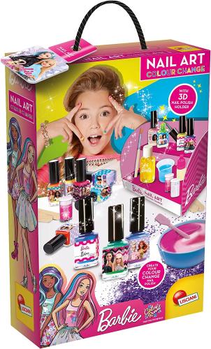 BARBIE NAIL ART COLOUR CHANGE SET UNGHIE SMALTI CAMBIA COLORE
