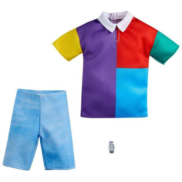 BARBIE - KEN LOOK COMPLETO MAGLIA MULTICOLORE E JEANS