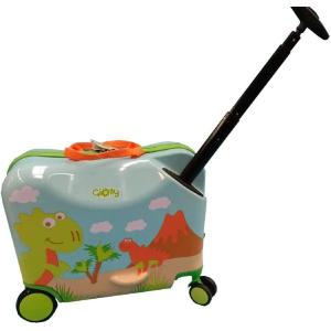 GIOLLY TROLLEY DA VIAGGIO VALIGIA CAVALCABILE DINOSAURO
