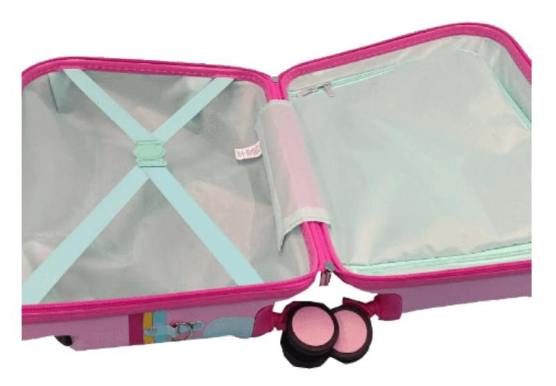 GIOLLY TROLLEY DA VIAGGIO VALIGIA CAVALCABILE DINOSAURO