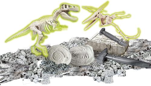 JURASSIC WORLD 3 - DINOSAURI: T-REX E PTENARODONTE KIT FOSSILI KIT PALEONTOLOGO