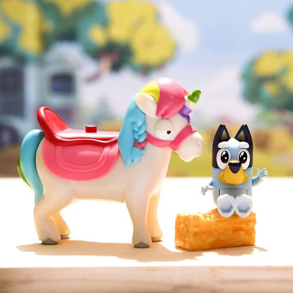 BLUEY - NUOVI VEICOLI CON PERSONAGGIO BLUEY CON PONY