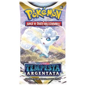 CARTE POKEMON BUSTINA SINGOLA SPADA E SCUDO TEMPESTA ARGENTATA