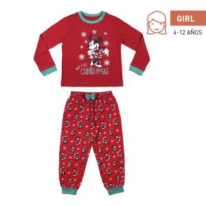 PIGIAMA MANICA LUNGA SINGLE NATALE JERSEY MINNIE MIS. 8 ANNI