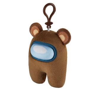 AMONG US- PELUCHE APPENDIBILI PORTACHIAVI CM 13 - SERIE 2 MARRONE