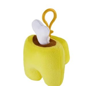 AMONG US- PELUCHE APPENDIBILI PORTACHIAVI CM 13 - SERIE 2 GIALLO