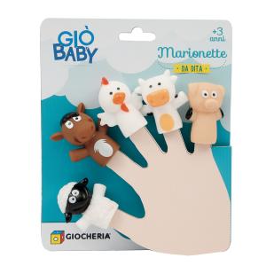 GIO' BABY - MARIONETTE A DITA 2 STILI FATTORIA E SAVANA