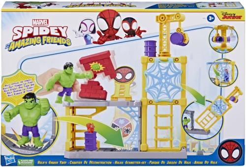 SPIDEY AMAZING FRIENDS - PLAYSET HULK SPACCATUTTO E I SUOI AMICI