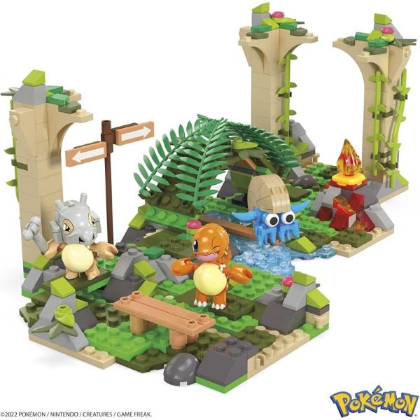 MEGA POKEMON - ROVINE ABBANDONATE NELLA GIUNGLA SET COSTRUZIONI CHARMANDER CUBONE OMANYTE