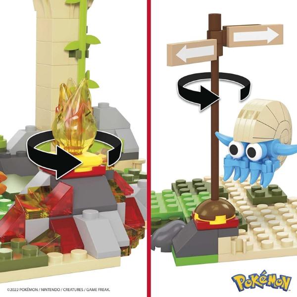 MEGA POKEMON - ROVINE ABBANDONATE NELLA GIUNGLA SET COSTRUZIONI CHARMANDER CUBONE OMANYTE