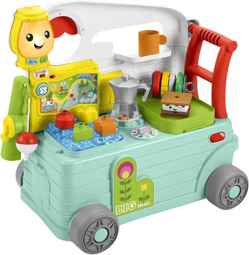 FISHER PRICE CAMPER 3 IN 1 GRANDI AVVENTURE PRIMI PASSI E CENTRO ATTIVITÀ       