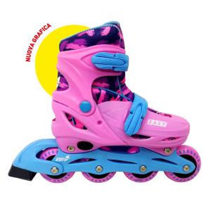 PATTINI IN-LINE EASY ROLLER 39/42 REGOLABILI ROSA