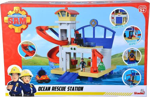 SAM IL POMPIERE - NEW OCEAN RESCUE STATION STAZIONE DI SALVATAGGIO CON LUCI  E SUONI E PERSONAGGIO JODIE INCLUSO