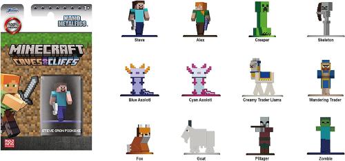 MINECRAFT PERSONAGGI DIECAST ASSORTITI