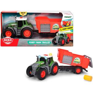 FENDT TRATTORE CON RIMORCHIO CM 26 LUCI E SUONI