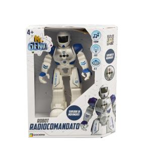 MR GENIO - ROBOT RC GIGANTE BIANCO/BLU