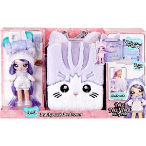 NA NA NA SURPRISE 3 IN 1 PLAYSET CAMERA DA LETTO MAYA WHISKERFULL BACKPACK ZAINO
