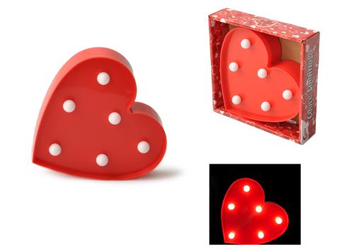 Prodotto: CIA-24924 - CUORE LUMINOSO CM 15X15X3,5 SAN VALENTINO - CIAO