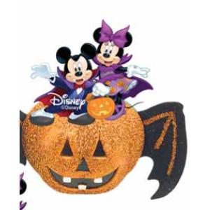 ZUCCHETTA CON LUCE MICKEY&MINNIE  HALLOWEEN CM 10