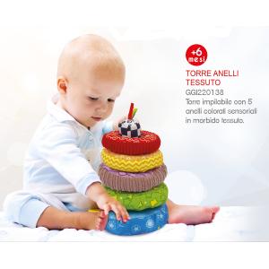 GIO' BABY - TORRE ANELLI IN TESSUTO